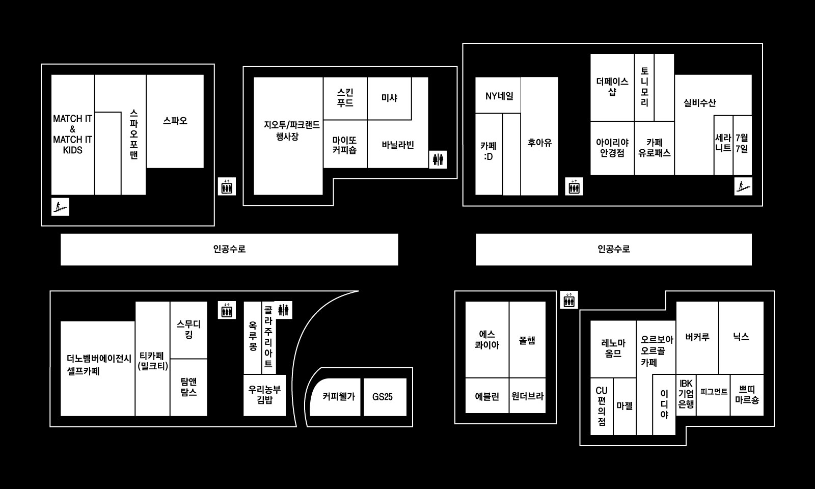 큐브 커넬워크점 가을동(302동) 1F 도면 이미지