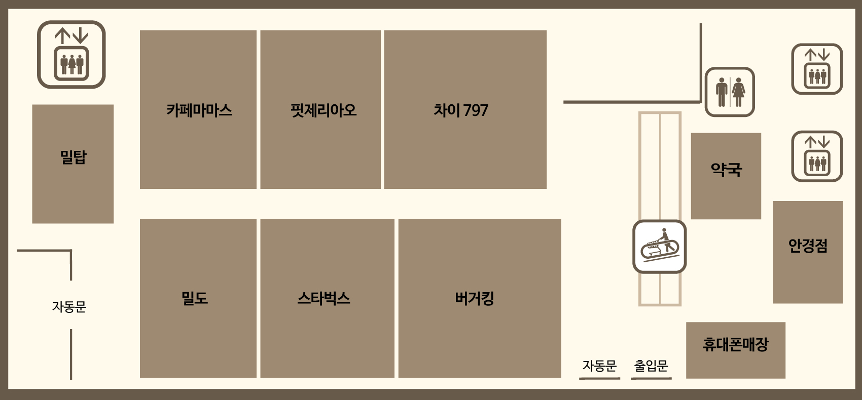 뉴코아 아울렛 강남점 3관 도면